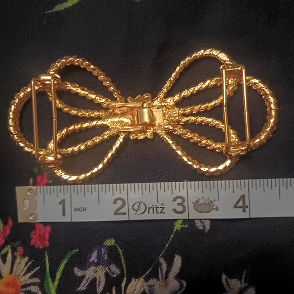 Dotty Smith VTG Rope Bow 2 Piece Belt Buckle - Picture 4 of 8